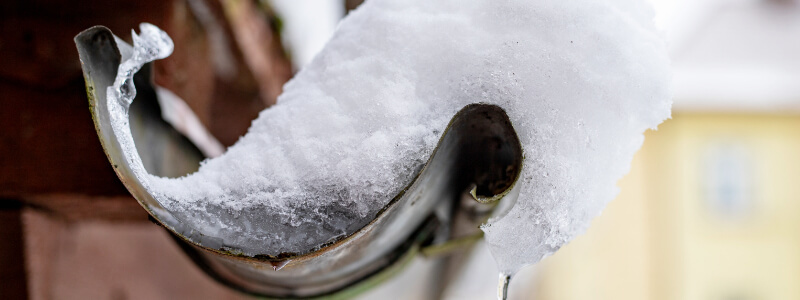 A Domestic Drainage System Blocked by Ice