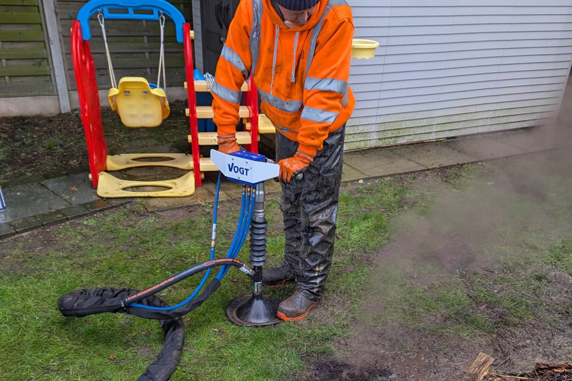 Professional soil aeration