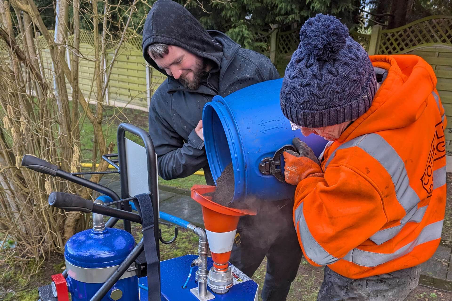Soil injection with biochar