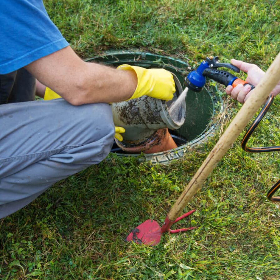 Drain unblocking process