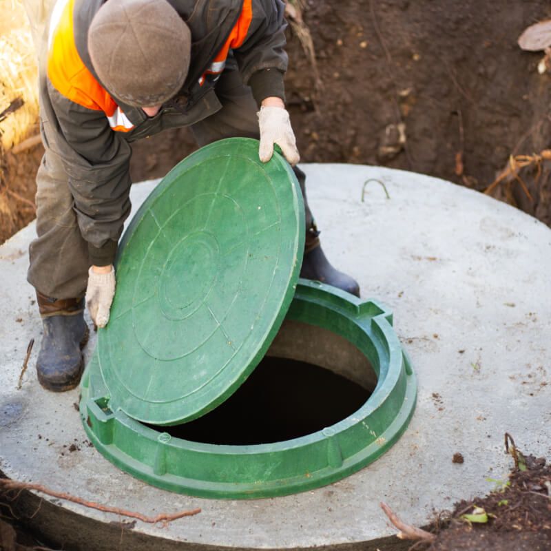 Septic Tank Installation Birmingham - Septic tank installed into the ground