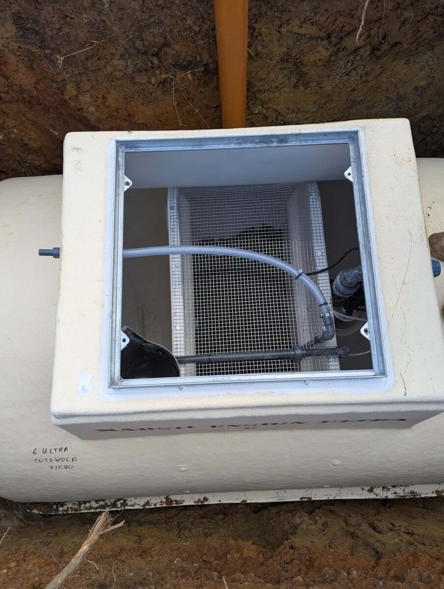 New sewage treatment plant installation